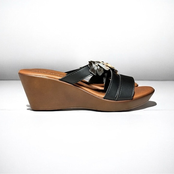 🌻NEW w.box Easy Street Bellefleur Tuscany Wedge Sandals Size 10 - Picture 6 of 12